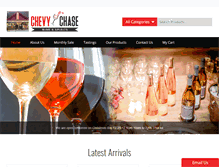 Tablet Screenshot of chevychasewine.com